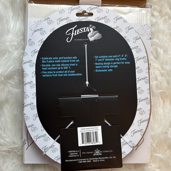 NWT Fiesta Fiestaware Trivet Set - Picture 4 of 5